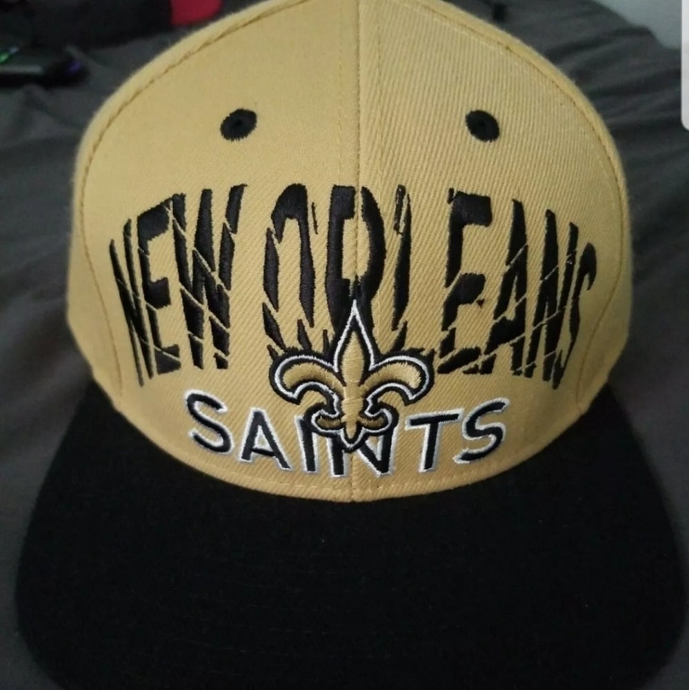 New Orleans Saints Hat Black And Tan NFL 